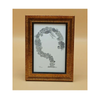 Framed artwork of a stylized tree with intricate details on a beige background